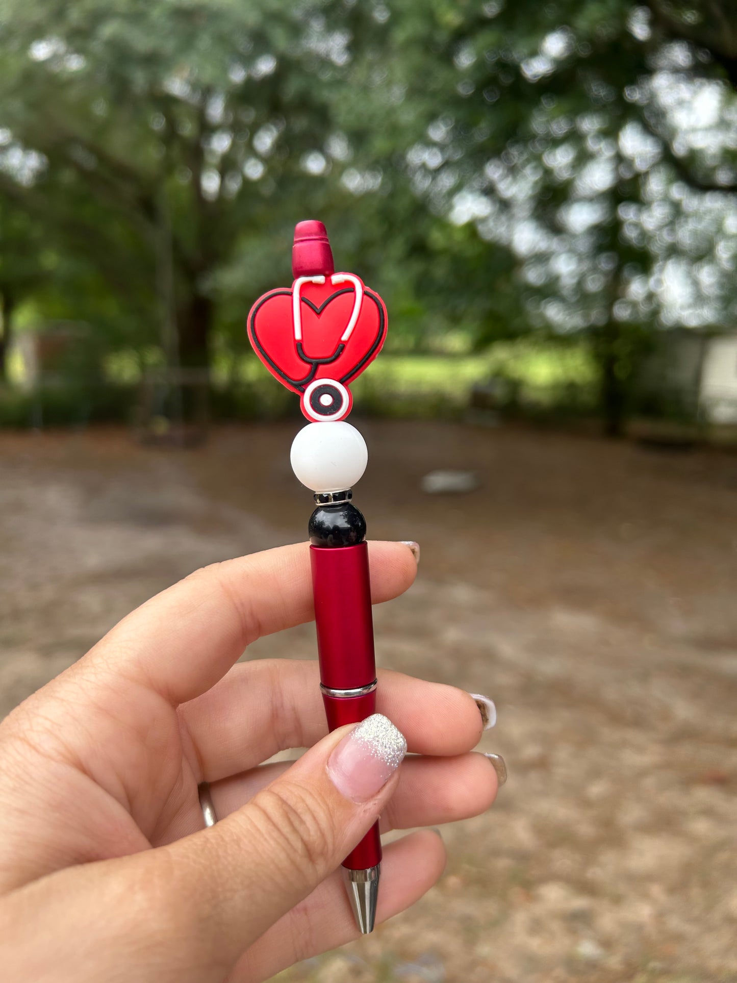 Heart of the nurse silicone pen